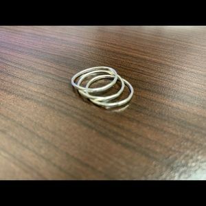 James Avery delicate forged sterling silver rings
